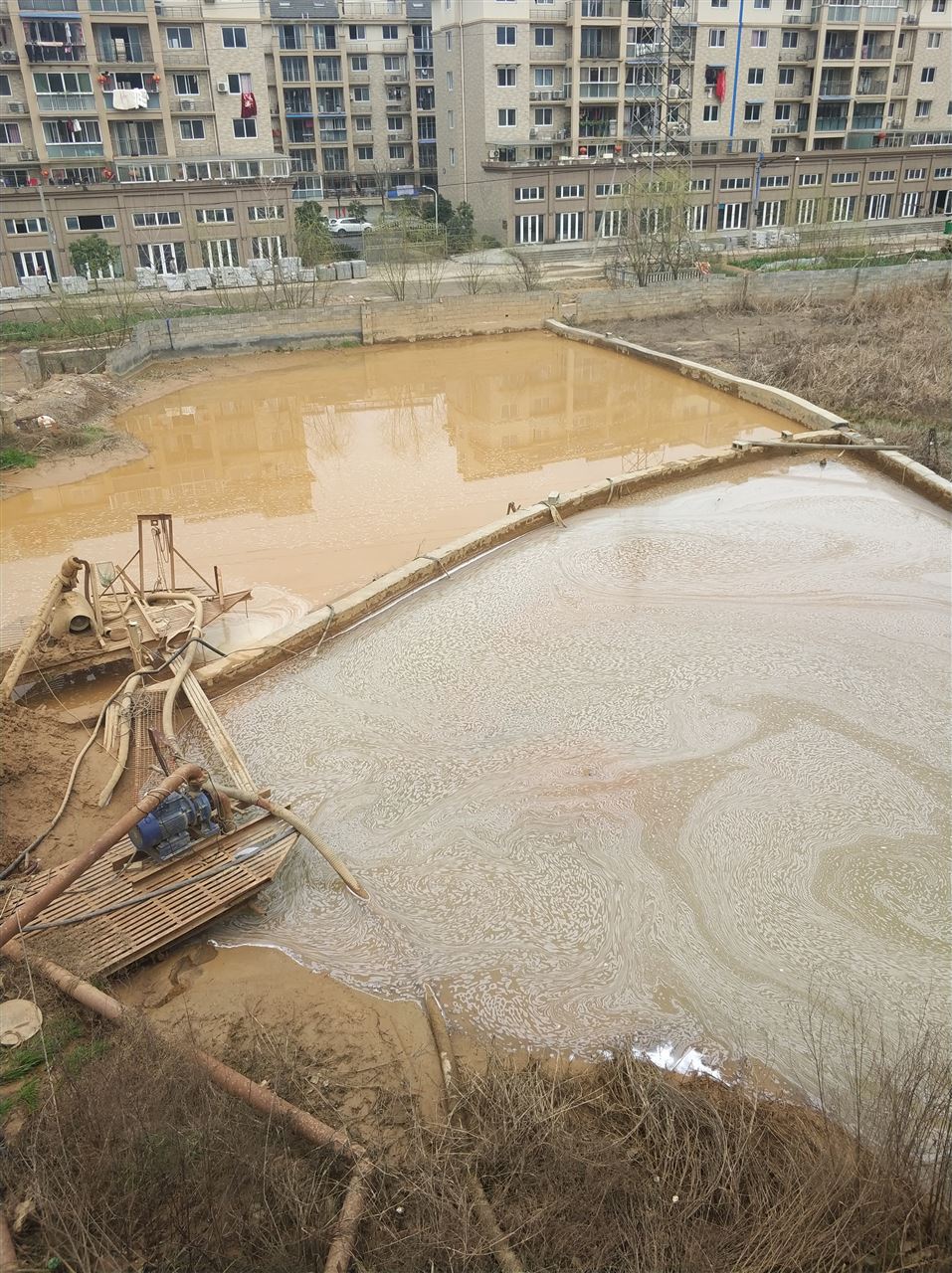 桦南沉淀池淤泥清理-厂区废水池淤泥清淤